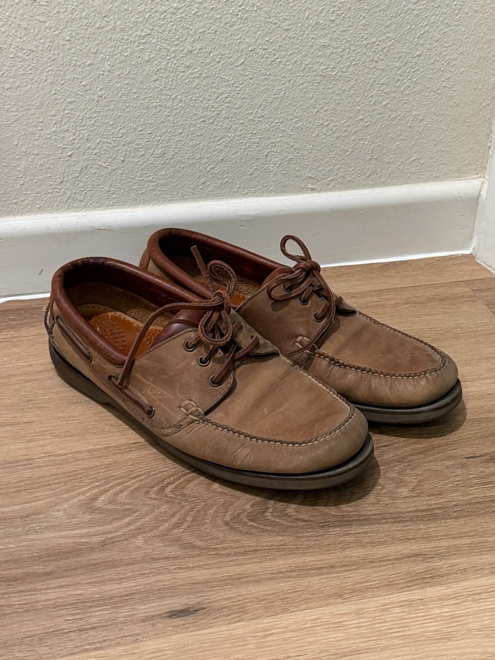 Cole Haan Men’s Brown Leather Boat Shoes Dress Casual Size 13 D Loafers Preppy